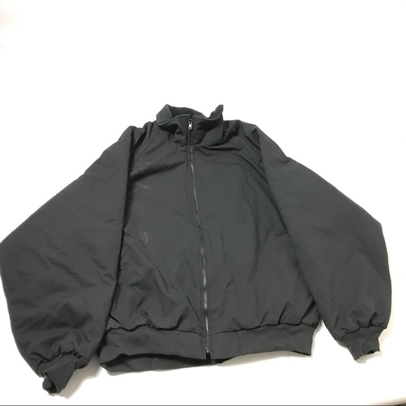 New Men’s Work Flannel Lined Warm Coat Winter Jacket Size 3XL Waterproof Black - Picture 5 of 5